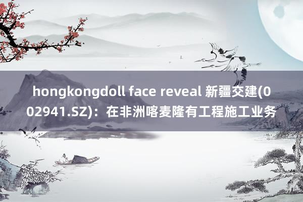 hongkongdoll face reveal 新疆交建(002941.SZ)：在非洲喀麦隆有工程施工业务