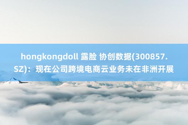 hongkongdoll 露脸 协创数据(300857.SZ)：现在公司跨境电商云业务未在非洲开展